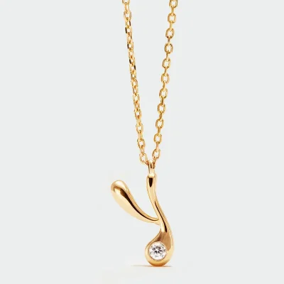 PDPAOLA Y INITIAL PENDANT NECKLACE CO01-B98-U