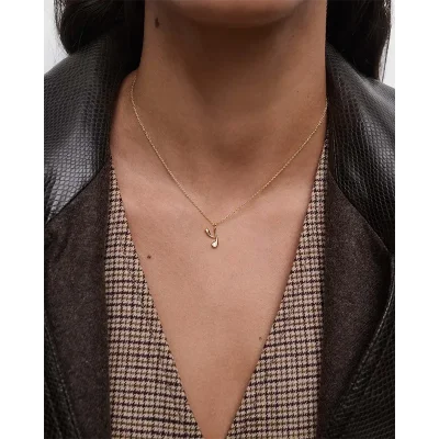 PDPAOLA Y INITIAL PENDANT NECKLACE CO01-B98-U