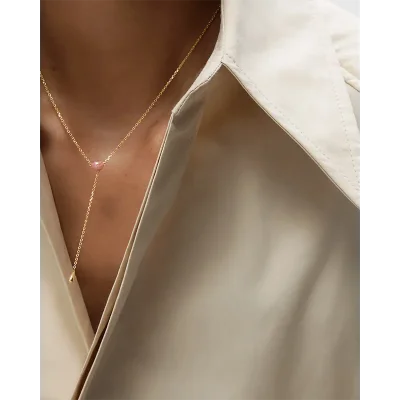 PDPAOLA RHODOCHROSITE STELLA NECKLACE CO01-C28-U