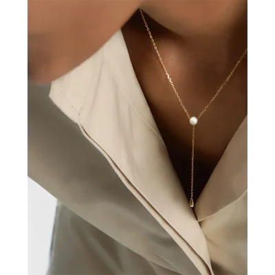 PDPAOLA PEARL STELLA NECKLACE CO01-C30-U