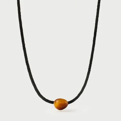 PDPAOLA TIGER EYE ORION CORD NECKLACE CO01-C31-U