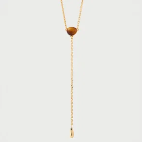 PDPAOLA TIGER EYE STELLA NECKLACE CO01-C32-U