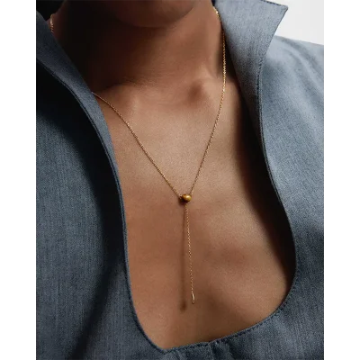 PDPAOLA TIGER EYE STELLA NECKLACE CO01-C32-U