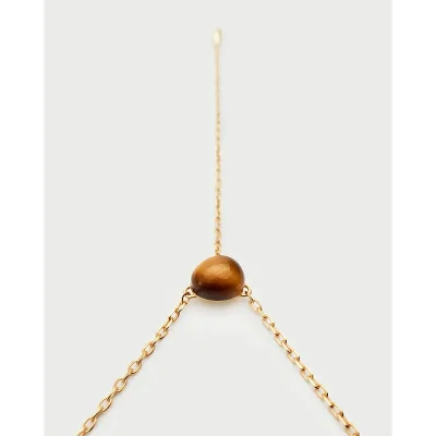 PDPAOLA TIGER EYE STELLA NECKLACE CO01-C32-U