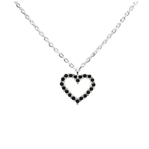 PDPAOLA BLACK HEART NECKLACE CO02-221-U