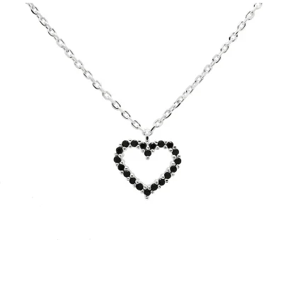 PDPAOLA BLACK HEART NECKLACE CO02-221-U