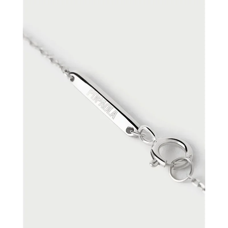 PDPAOLA WAVE SILVER NECKLACE CO02-B09-U