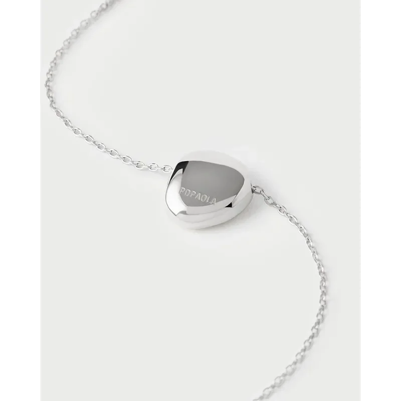 PDPAOLA WAVE SILVER NECKLACE CO02-B09-U