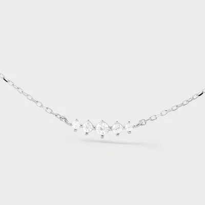 PDPAOLA ESTELA SILVER NECKLACE CO02-B61-U