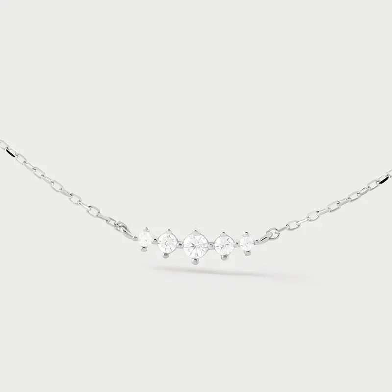PDPAOLA ESTELA SILVER NECKLACE CO02-B61-U