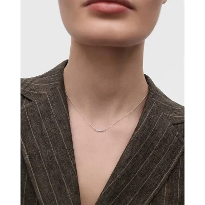 PDPAOLA ESTELA SILVER NECKLACE CO02-B61-U