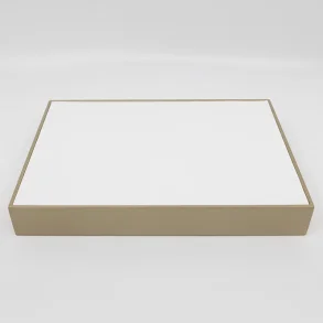 AH SQUARE BLOCK WHITE/GOLD LARGE