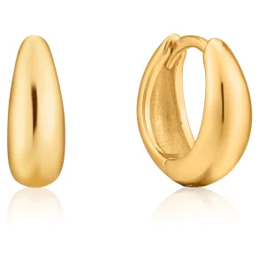 ANIA HAIE LUXE HUGGIE HOOP EARRINGS E024-03G