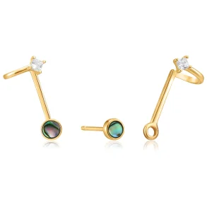 ANIA HAIE TIDAL ABALONE STUD EARRINGS E027-03G