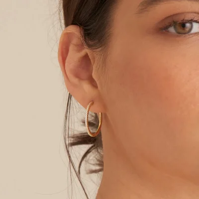 ANIA HAIE HOOP EARRINGS E037-07G