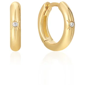 ANIA HAIE EARRINGS STAR HOOP E048-02G