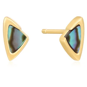 ANIA HAIE EARRINGS ABALONE STUD E049-01G