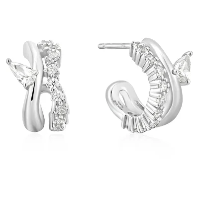 ANIA HAIE SPARKLE DOUBLE STUD EARRINGS E056-04H