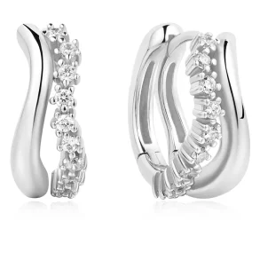 ANIA HAIE SPARKLE DOUBLE HOOP EARRINGS E056-05H