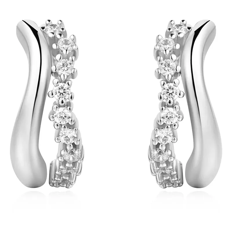 ANIA HAIE SPARKLE DOUBLE HOOP EARRINGS E056-05H
