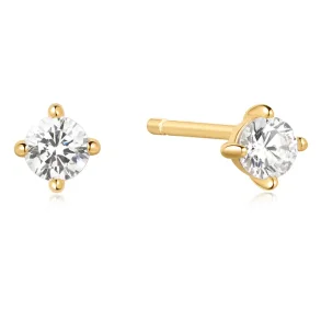 ANIA HAIE SOLITAIRE STUD EARRINGS E057-01G