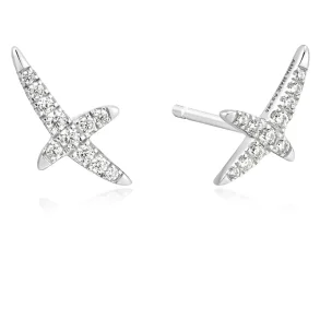 ANIA HAIE KISS PAVE STUD EARRINGS E057-02H
