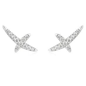 ANIA HAIE KISS PAVE STUD EARRINGS E057-02H