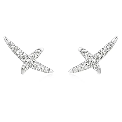 ANIA HAIE KISS PAVE STUD EARRINGS E057-02H