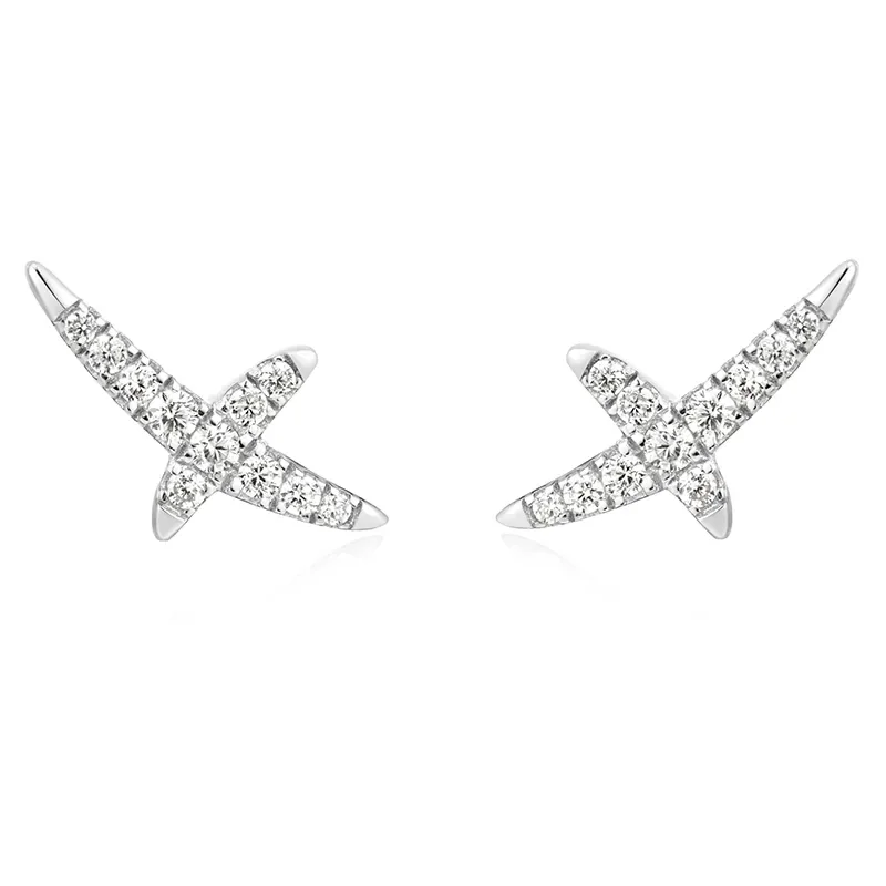 ANIA HAIE KISS PAVE STUD EARRINGS E057-02H