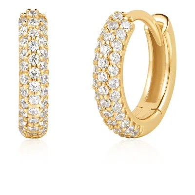 ANIA HAIE PAVE HUGGIES EARRINGS E057-04G