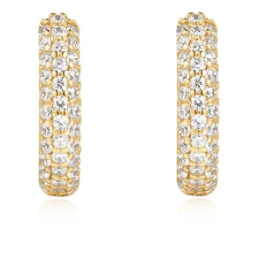 ANIA HAIE PAVE HUGGIES EARRINGS E057-04G