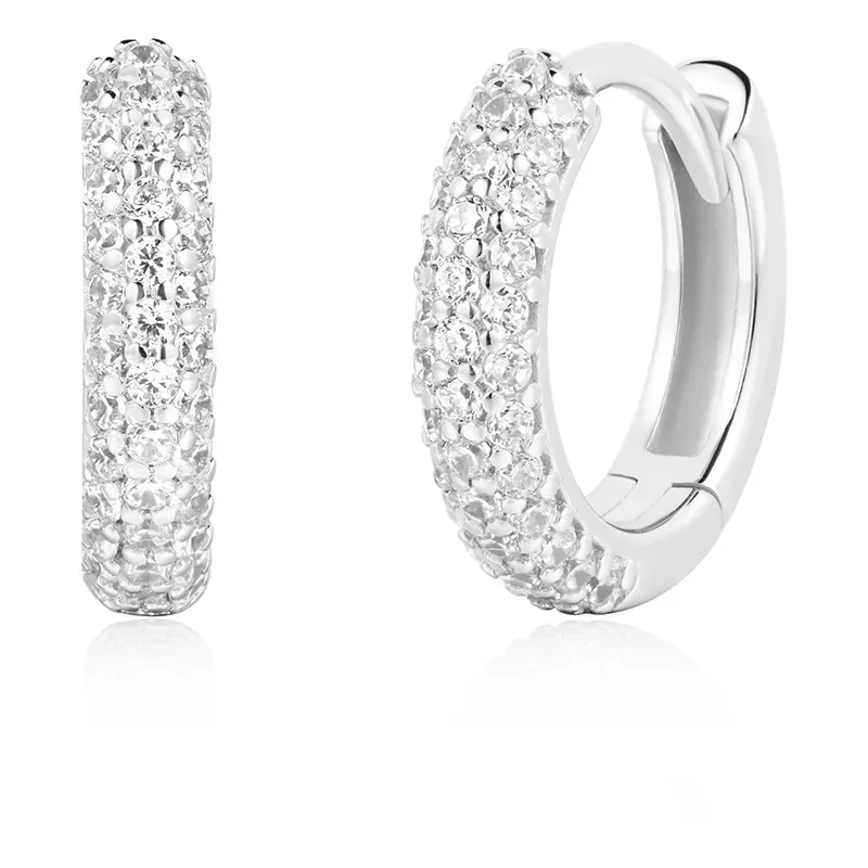 ANIA HAIE PAVE HUGGIES EARRINGS E057-04H