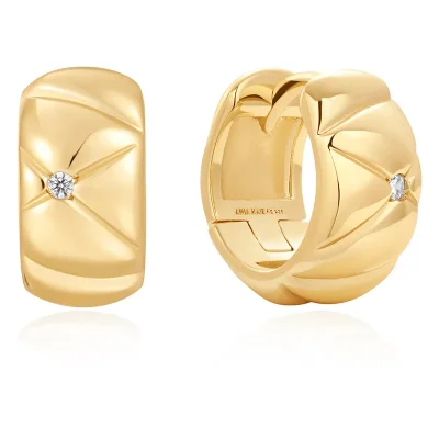 ANIA HAIE KISS HOOP EARRINGS E057-05G