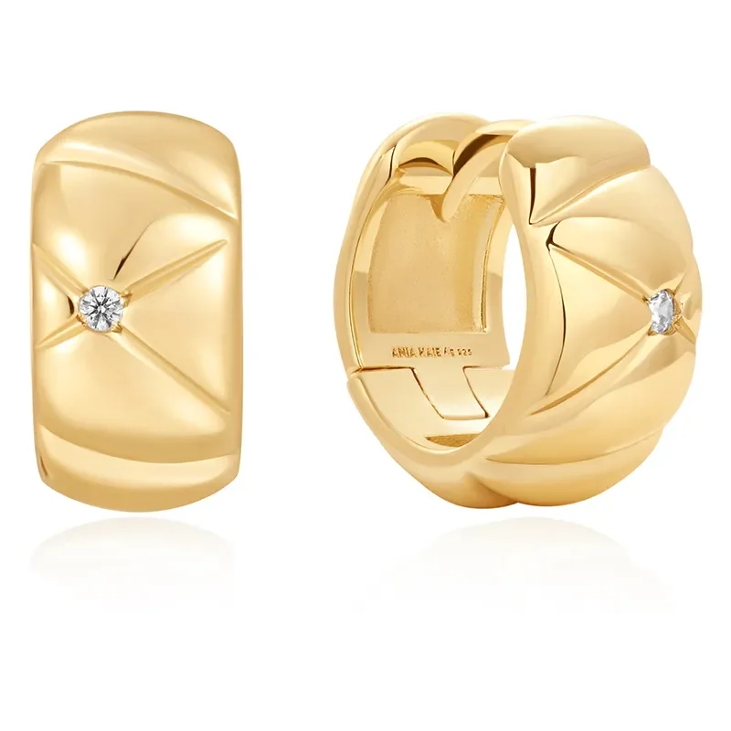 ANIA HAIE KISS HOOP EARRINGS E057-05G