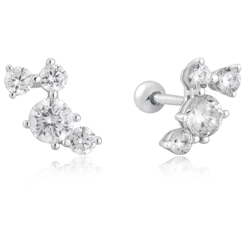 ANIA HAIE PAVE CLIMBER BARBELL EARRINGS E058-01H