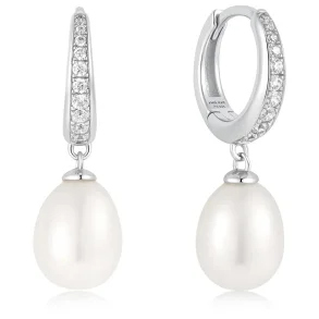 ANIA HAIE FRESHWATER PEARL AND CUBIC ZIRCONIA EARRINGS E058-03H