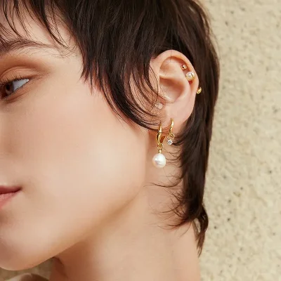 ANIA HAIE FRESHWATER PEARL DROP EARRINGS E058-05G