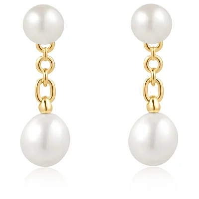 ANIA HAIE FRESHWATER PEARL STUD JACKET EARRINGS E058-06G