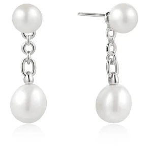 ANIA HAIE FRESHWATER PEARL STUD JACKET EARRINGS E058-06H