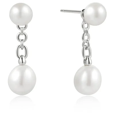 ANIA HAIE FRESHWATER PEARL STUD JACKET EARRINGS E058-06H