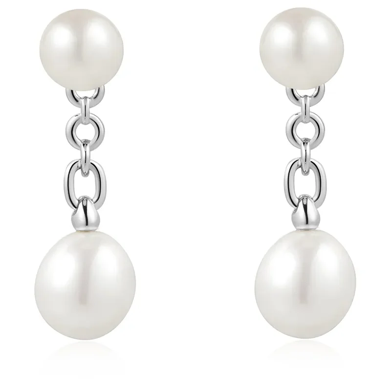 ANIA HAIE FRESHWATER PEARL STUD JACKET EARRINGS E058-06H