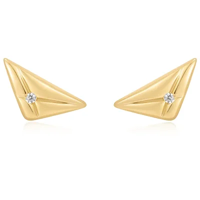 ANIA HAIE GOLD TRIANGLE KISS STUD EARRINGS E059-05G