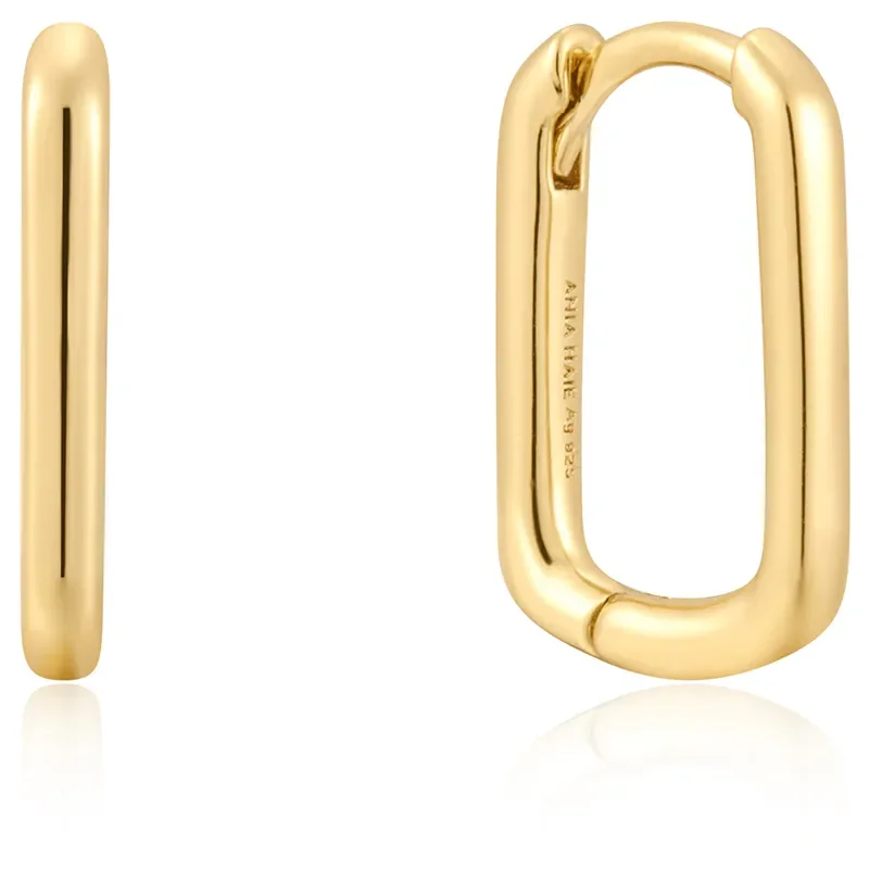 ANIA HAIE GOLD LARGE OVAL EARRINGS E059-08G