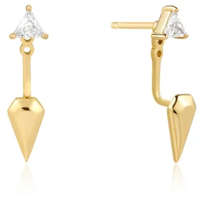ANIA HAIE TRIANGLE CUBIC ZIRCONIA GEOMETRIC EARRINGS E059-11G
