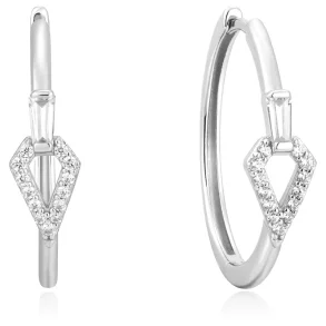 ANIA HAIE CUBIC ZIRCONIA GEOMETRIC HOOP EARRINGS E059-17H