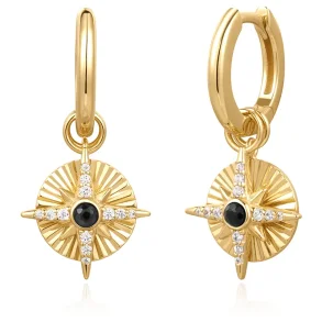 ANIA HAIE GOLD ASTROLABE CHARM EARRINGS E059-20G