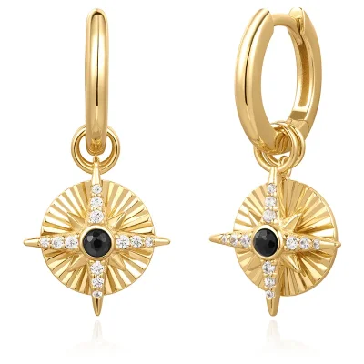 ANIA HAIE GOLD ASTROLABE CHARM EARRINGS E059-20G