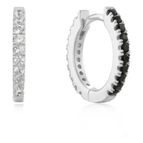 ANIA HAIE BLACK AND WHITE CUBIC ZIRCONIA EARRINGS E060-01H