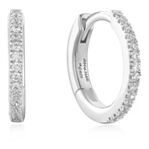 ANIA HAIE CLASSIC PAVE HUGGIE EARRINGS E060-02H