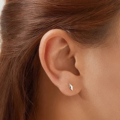 ANIA HAIE SILVER SPARKLE STUD EARRINGS E061-02H